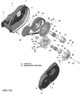 Can-Am Driven Pulley Ass'y Incl 28, 35, 36, 37 2020  Defender MAX HD8 - North America 420686523