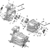Can-Am Gear Box Clutch Side 2023  F3 - Steel Black Metallic, North Armerica 420212693