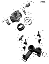 Can-Am Throttle Body Ass'y Includes 9 to 17 2014  RENEGADE 1000 EFI STD, XXC 420296876