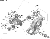 Can-Am Gear Housing Ass'y Includes 1a to 7 2008  Outlander 650 STD 420684775