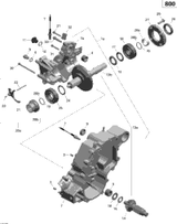 Can-Am Gear Housing Ass'y Includes 1a to 6 2014  OUTLANDER 800R EFI, STD, DPS, XT & XT-P 420686205