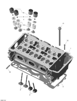 Can-Am Cylinder Head 2021  F3 T - Liquid Titan, (Built After Sept. 2020) 420623978