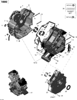 Can-Am Crankcase Ass'y Includes 1 to 12 2012  Commander LTD, 1000 EFI 420685253