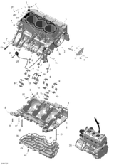 Can-Am Crankcase Includes 1 to 13 2021  F3 T - Liquid Titan, (Built After Sept. 2020) 420686583