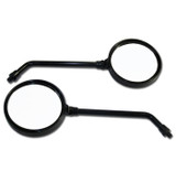 Black round "viking" motorcycle mirrors come with a 100% money back guarantee!