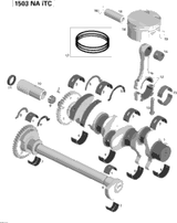 Sea-Doo Connecting Rod Ass'y Includes 12 to 14 2014 GTI LTD 155 420917516