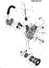 Sea-Doo Water Pump Housing Ass'y Includes 26 to 27 2014 RXT-X 260 & RS 420922686
