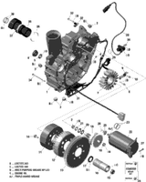 Sea-Doo Starter Double Gear 2019 RXT 230 420834874