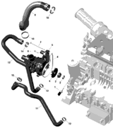 Sea-Doo Water Pump Housing Ass'y 2022 GTX PRO 130 (Rental) 420922925