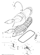 Sea-Doo Seat Ass'y GTX Gold 2012 GTX 215, (42CA, 42CB) 269002478