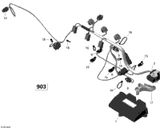 Sea-Doo ECM Connector Engine ACE 900 HO for Spark Model With IBR 2018 SPARK 900 HO ACE 420464351