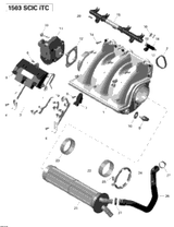 Sea-Doo Throttle Body 2015 WAKE PRO 215 420892591