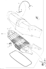 Sea-Doo Seat Ass'y Includes 1 to 7 2011 GTI 130 269001912