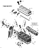 Sea-Doo Cylinder Head Ass'y Includes 2 to 5 2012 RXT 260 (IS) 420613978