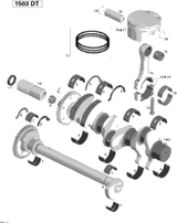 Sea-Doo REBUILT - Crankshaft 1503 2011 GTS Pro 130 421000671