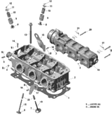 Sea-Doo Cylinder Head Ass'y 2018 GTI 155 420413258