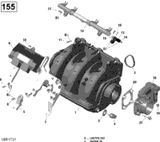 Sea-Doo Air Intake Manifold 2017 GTI-GTR-GTS 00037HA 420867921