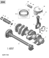 Sea-Doo Crankshaft Ass'y 2017 GTX 420819495