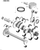 Sea-Doo Crankshaft Ass'y Includes 1 to 2 2011 RXP-X 255 & RS 420819346