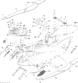 Sea-Doo Upper Deck Ass'y Includes 1 1 to 12 2011 GTX iS 215 291003269