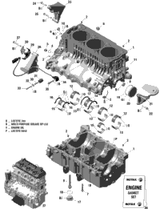 Sea-Doo Cylinder Bloc 1503 2019 GTI 130 RENTAL 420893579