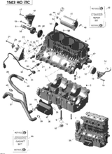 Sea-Doo REBUILT - BASIC LONG BLOCK 1503IC 2014 RXT 260 & RS 421000657