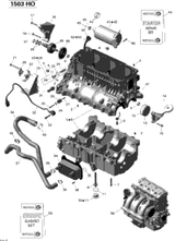 Sea-Doo REBUILT - LONG BLOCK 1503HO 2011 RXP-X 255 & RS 421000707