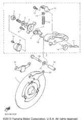 Shim, Caliper 1995 VMAX 500 LE (ELEC START) (VX500EV) 86M-25827-00-00