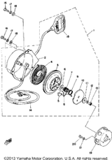 Spring, Drive Plate (807-1571 1980 SRX440D 626-15715-01-00