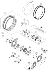 KTM SPROCKET SUPPORT CPL. BLACK 2020 1290 SUPER ADVENTURE S ORANGE 6011005004433