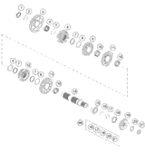 KTM CRANKSHAF REP. KIT 250-300 ON DEMAND 2020 300 XC-W TPI ERZBERGRODEO 00050002301