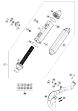 KTM EXHAUST VALVE 2016 350 XCFW SIXDAYS 77236031100