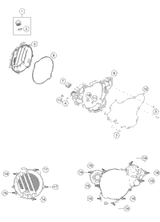 KTM Radiator left NEW PART 2019 250 EXC-F 50435007200