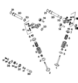 KTM ROCKER ARM INTAKE CPL. 1998 400 XC e 58036060644 KTM ROCKER ARM INTAKE CPL. 1998 400 XC e 58036060644
