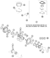 KTM GASKET SET LC4      2007 2007 2014 690 Enduro R 75030099000