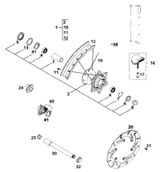 KTM FRONT RIM 1,6X21'' DID 2004 525 SX Supermoto 54609070200