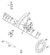KTM FRONT RIM 1,6X21'' DID 2004 450 SX Racing 54609070200