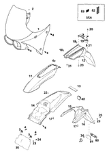 KTM FRONT RIM 1,6X21'' DID 1994 300 MXC 54609070200