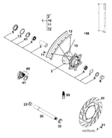 KTM FRONT RIM 1,6X21'' DID 2004 450 SXS Racing 54609070200