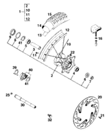 KTM FRONT RIM 1,6X21'' DID 2002 640 LC4 Supermoto Prestige 54609070200