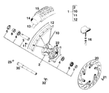 KTM FRONT RIM 1,6X21'' DID 1998 620 R 54609070200