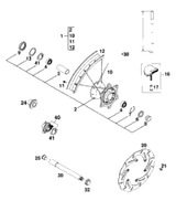 KTM FRONT RIM 1,6X21'' DID 2003 125 EXC Six Days 54609070200