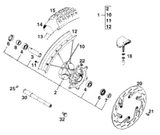 KTM FRONT RIM 1,6X21'' DID 1999 200 EXC 54609070200