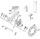 KTM FRONT RIM 1,6X21'' DID 1995 300 MXC 54609070200 KTM FRONT RIM 1,6X21'' DID 1995 300 MXC 54609070200