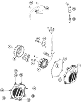 KTM BOTTOM TRIPLE CLAMP CPL. 2016 350 EXCF 78101132122