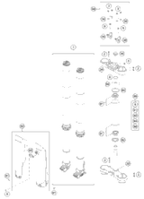 KTM BOTTOM TRIPLE CLAMP CPL. 2015 200 XC-W 78101132122