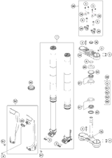 KTM SPOKE KIT FRONT ''21'' BLACK NEW PART | ON DEMAND 2019 250 SX-F 00050000954