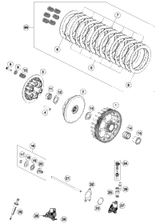KTM CLUTCH KIT 350 SX-F 2016 250 SX-F FACTORY EDITION 79232010010