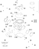 KTM ROCKER ARM EXHAUST CPL. 1998 620 XC e 58336061044