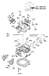 KTM ROCKER ARM EXHAUST CPL. 2001 620 SC Supermoto 58336061044